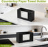 Hilislog Countertop Counter Wooden Paper Towel Dispenser Paper Towel Holder for Bathroom Black Napkin Holder Kitchen