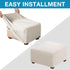 Flamingo P Stretch Ottoman Cover Square Ottoman Slipcovers Furniture Protector Folding Storage Stool Furniture