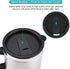 450ML 12V Car Heating Cup, Stainless Steel Electric Kettle Boiler, Portable Coffee Tea Warmer with Cigarette Lighter