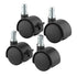 Trash Can Mobile Attachable Wheels, Replacement for 8 to 23 Gallon iTouchless Trash Cans, 4 Pcs