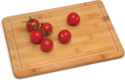 Lipper International Bamboo Wood Kitchen Cutting and Serving Board, Medium, 13-3/4" x 9-3/4"