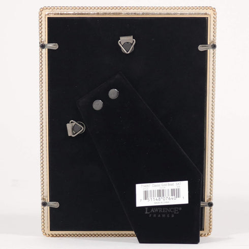 Lawrence Frames 714057 Gold Metal Classic Bead Picture Frame, 5x7
