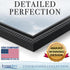 Icona Bay 8x10 Black Picture Frame, Beautifully Detailed Molding, Contemporary Set for Wall Mount or Table Top