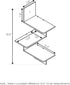 3-Tier Furinno Rossi Wall Mounted Shelves, Rectangle, Espresso/Black