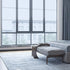 WPCTEV One Way Mirror Window Film - Daytime Privacy Heat Control Non-Adhesive Tint for Home & Office Blue & Silver