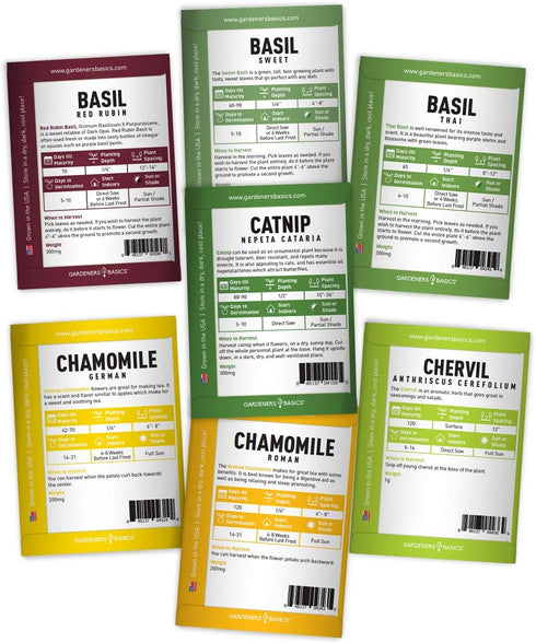 35 Pack Medicinal Herb Seeds Variety Heirloom Non-GMO Healing & Culinary Herbs for Planting Apothecary, Tea & Homestead
