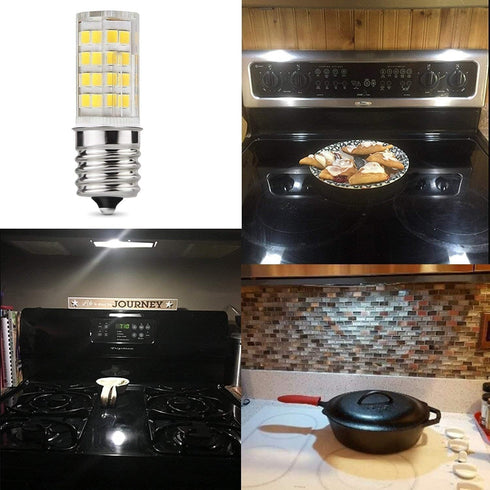 E17 LED Bulb for Microwave Oven, Kitchen Appliance Light, 4 Watt (40W Halogen Equivalent), Daylight White 6000K,