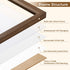 5x7 5x7 4x6, 3 Pack) Fun Memories Oak Picture Frame for Wall, Frame with Matted to Solid Wood Picture Frames for Wall