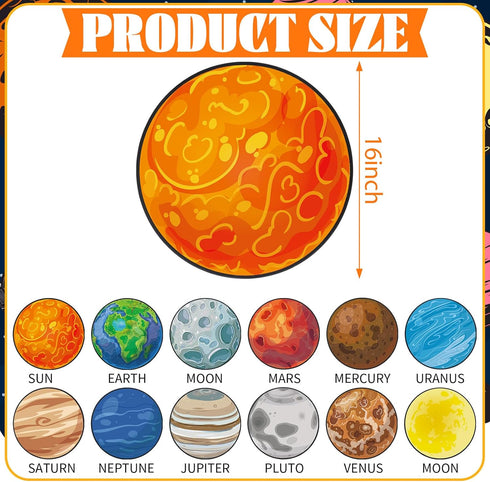 12 16 Inch Tinideya Pcs Kids Carpet Circle Seats for Class Round Classroom Rug Floor Cushions Soft First Day of School
