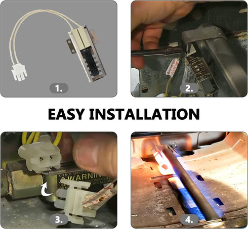 DG94-00520A Gas Range Oven Flat Igniter for Samsung Gas Stove NX58F5500SS, NX58H5600SS, Replaceable WB13K21