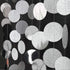 Cheerland Glitter Silver Circle Dot Garlands - Metallic Silver Party Decorations for Wedding, Birthday