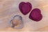 2.5-Inch Fantes Ravioli Maker Stamp With Wooden Handle, Fluted Heart Shape, For Homemade Pasta, Cookies, Everyday