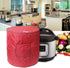 Air Fryer Cover for 6 Quart Instant Pot and Electric Pressure Cooker with Pocket, Dust-Proof Cover (Red)