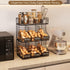 X-cosrack Countertop, 3 Countertop/Wall-Mounted Egg Holder Tier Egg Rack with Labels Dividers to Separate Eggs