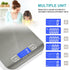 Food Scale, 11lb Kitchen Scale with 6 Units Tare Function & LCD Display, 0.05oz/1g Stainless Steel Digital Food Scale Grams and Ounces for Baking, Cooking, Dieting and Meal Prep (Batteries Included)
