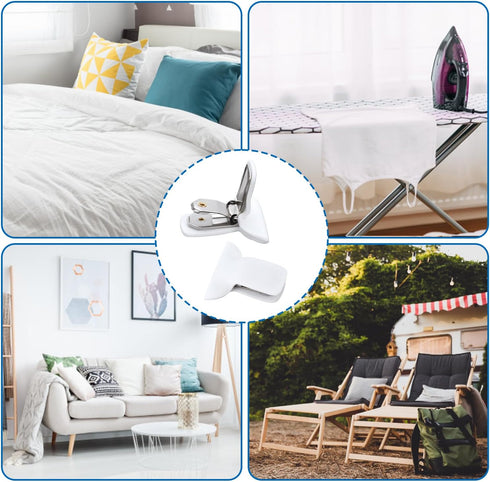 12pcs Duvet Clips for Comforter, Strong Hold Blanket Fasteners to Prevent Shifting Bedding Accessories