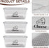 Yomjarl 3 Pack Cheese Container Airtight with Draining Basket Cream Block Cheese Sliced Cheeses Box with Lid Saver