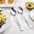 KEAWELL Premium 9.45" Louise Salad Servers, 18/10 Stainless Steel, Dishwasher Safe
