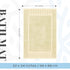 White Classic Luxury Bath Mat Set - 2 Pack Absorbent Cotton Hotel Spa Shower/Bathtub Mats 22"x34" | Beige