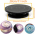 LAMXD 11” Rotate Turntable Sculpting Wheel, Black Painting Turn Table Stand for Paint Spraying & Pouring