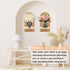 LIYAOLI Set 2-15 8.6 Inch Boho Wall Shelf of x Arched Wooden Hanging Shelves for Living Room & Bedroom - Mid-Century