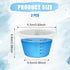 PEUTIER 2pcs 125ml Laundry Measuring Cup, Silicone Laundry Detergent Measuring Cup Reusable Liquid Measuring Cups, No