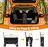 Exovyn 360lbs Collapsible Wagon Cart Foldable, Portable Folding Wagon with Wheels, Foldable Wagon Carts Utility