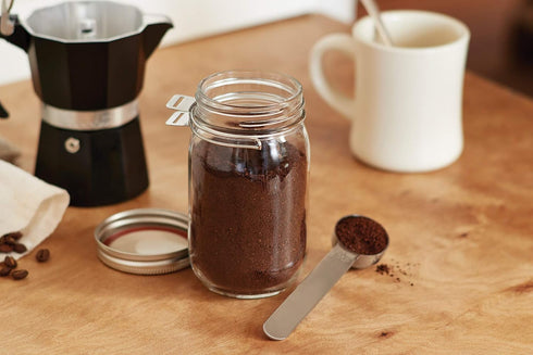 Jarware 82655 Stainless Steel Coffee Scoop, Regular-Mouth, 1 Tablespoon, Metallic