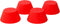 Fox Run Red Silicone Muffin and Cupcake Liners - Set of 12 Standard Size Wrappers