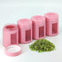 Stash Jar Smell Proof Container (4 oz), Matte Pink Viewing Jars for Herbs, Spices, Coffee, Air Tight Storage