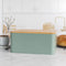 Beautiful Bread Box With Wooden Lid For Your Kitchen Countertop - Spacious