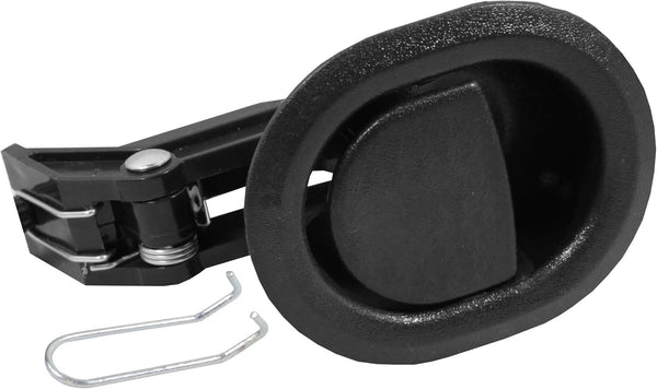 Reliable Recliner Replacement Parts Small Oval Black Plastic Pull Handle, Fits 3mm & 6mm Cables