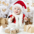 Santa Hat for Kids/Baby - Unisex Warm Comfort Red Velvet Holiday Xmas Hat for New Year Party Decoration