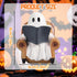 Ghost Reading Book Figurines Ghost Decor, Book Lovers Gifts for Readers Women Housewarming Gifts, Bookshelf Decor Desk