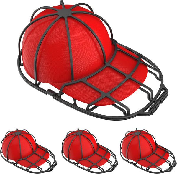 Hat Washer Cage, Hat Cleaner for Adult and Kids Hats, Ideal for Baseball Caps, Safe for Dishwasher, 3-Pack