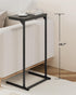 28.7 inch TB01BK071 TUTOTAK C Shaped End Table, Tray Table, Small Side Table, Tall Couch Table, Tv Tray, Sofa Table