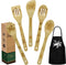 Sea Turtle Gifts for Women, Kitchen Decor Cooking Utensils Set with Unique Bamboo Cooking Spoons, Apron, Personalized
