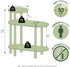 3-Tier Furinno Turn-N-Tube Side Table, Oval Sofa End Table with Open Shelf, Toolless Assembly Night Stand, Bedside