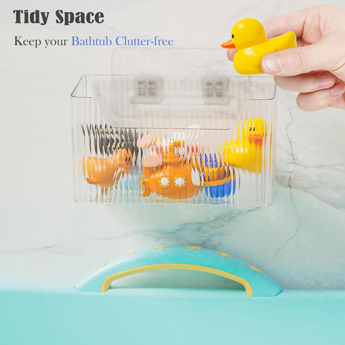 2 Packs Lae Nuvole Cabinet Door Organizer Wall Mounted Shower Basket, Shower Caddy Stackable Plastic Adhesive Organizer