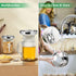 Canning Funnel with Strainer, Food Grade Metal Funnel for Kitchen Use, Large & Small Wide Mouth for Mason Jars