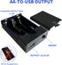 3 4.5-5V (Pack 1) AA Battery Box with USB Output Port for LED Lights, Battery to USB Port Compact Batteries Holder