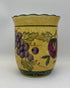 ACK Tuscany Mixed Fruit Hand Painted Ceramic Utensil Holder, Model 88439