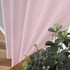 Tollpiz Sheer Curtains Set of 2 Panels | 54 x 63 inches Pink Linen Textured Light Filtering Voile Curtains for Living