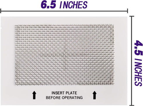 Universal Ceramic Ozone Plates, Washable Replacement for Generic Ozone Generators, 6.5" x 4.5" Inches, 2 Pack