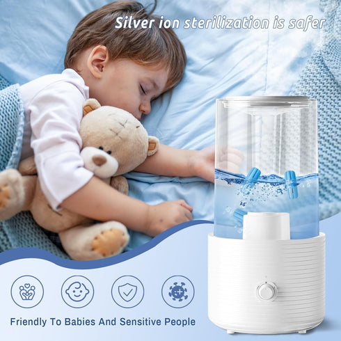 3-Pack Universal Humidifier Fish Cleaner, Purifies Water, Prevents Hard Water Build-Up, Reduces Scale and White Dust