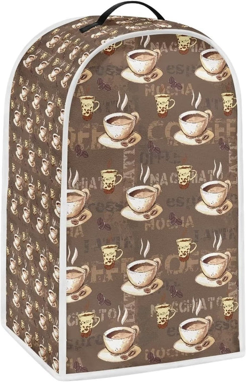 Small Appliance Covers Soft Blender Covers Dust Covers Washable Food Processor Covers Suitable for Coffee Machines Stand Mixers Toasters - Brown Coffee