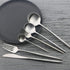 JASHII Luxury Flatware, Silverware Sets, 6-pieces Elegant Cute 18/10 Stainless Steel Silverware Set for Eating Home Kitchen Hotel Restaurant, Service Sets for 1 People, Dishwasher Safe by JASHII