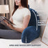 A Nice Night Reading Pillow Bed Wedge Large Adult Children Backrest with Arms Back Support for Sitting Up in Bed/Couch