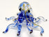 Octopus Miniature Figurines - Hand Blown Color Glass Art Collectible Gift Decor, 3.25" Blue Tone
