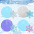 Snowflake Hanging Swirls Decorations, Winter Party Ceiling Streamers Garland for Baby Shower, Birthday, Christmas